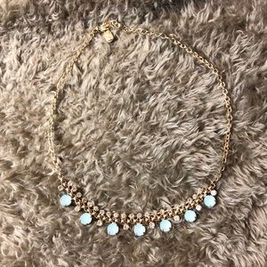 Blue diamond statement necklace